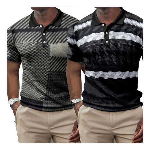 Camisa De Cuello Polo For Hombre Camisa Slim 2