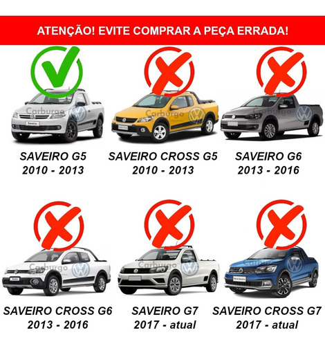 Imagem 3 de 6 de Par Moldura Acabamento Para-choque Dianteiro Saveiro G5