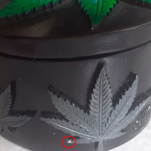 Imagen 3 de 5 de Contenedor, Joyero Diseño Marihuana