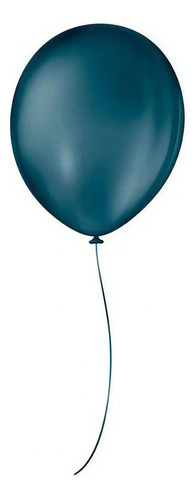 Balão De Festa Liso - 7  18cm - Azul Petróleo - 50 Unidades