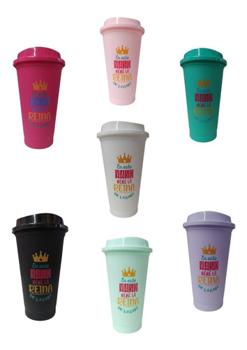 Imagen 2 de 7 de Vaso Reutilizable Dia De La Madre Regalo Souvenir Diseños