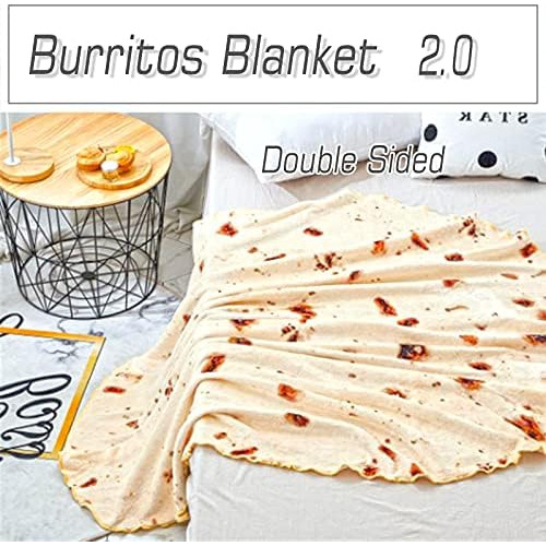 Manta De Tortilla De Burrito De Doble Cara De 71 Pulgadas Pa