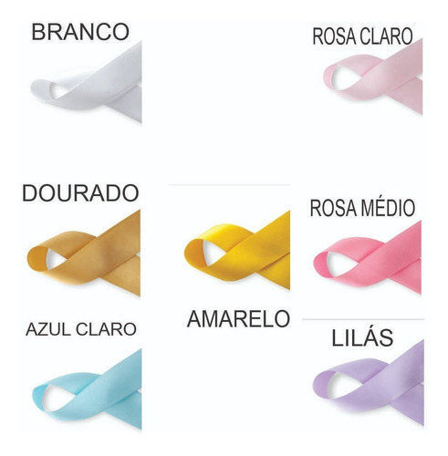 Etiquetas Fita Cetim Personalizada 1,5 X8cm Com 100 Unid.
