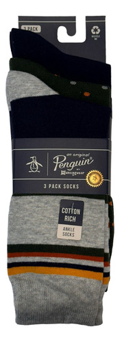 Original Penguin 3 Pack Calcetines Multicolor Básicos