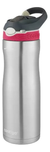 Garrafa Térmica Squeeze Contigo 591ml Inox Rosa