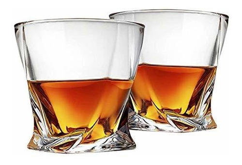 Cooko Twist - Juego De 2 Vasos De Whisky, Cristalería De Cri
