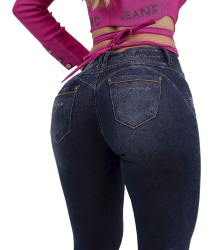 Imagem 3 de 6 de Calça Rhero Jeans Feminina Levanta Bumbum Bojo Rhero Lycra