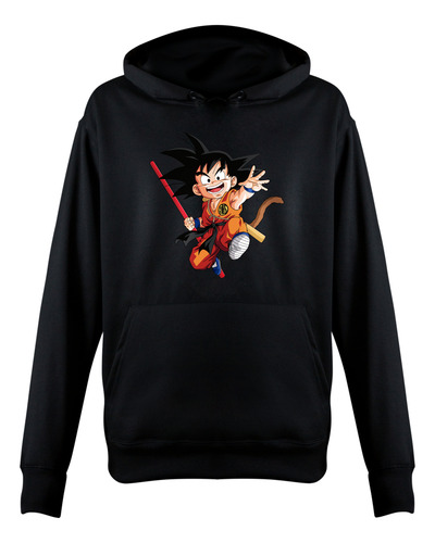 Sudadera Goku Dragon Ball Z Niño Con Gorro Color Negro Es Se