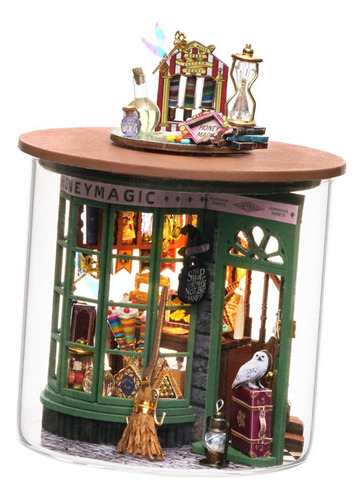 De Casa De Muñecas En Miniatura De Madera Diy, Botella De
