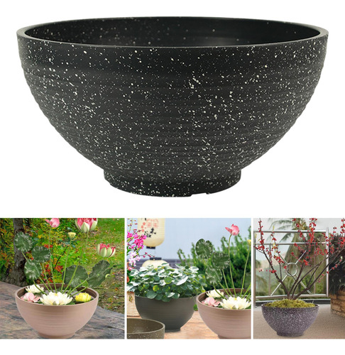 Maceta De Jardín, 40 Centímetros Con Punta Gris Oscuro