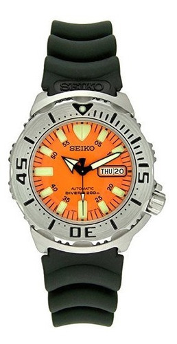 Seiko 4hx0jb Correa De Buzo Original Monstruo 20 Mm Goma Neg | Envío gratis