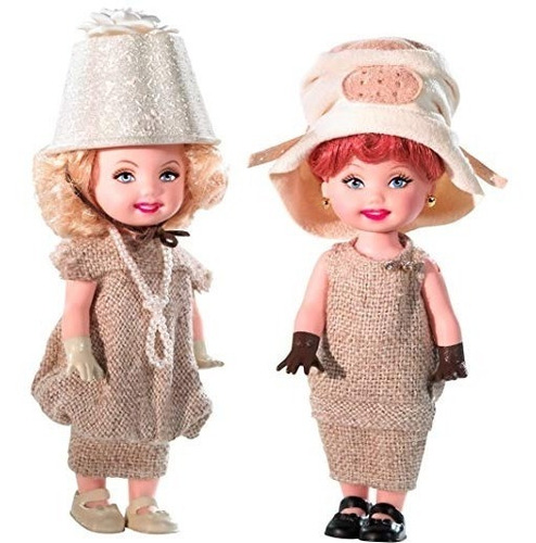 Barbie Pink Label Kelly Muñeca Set Lucy Obtiene Un Vestido D