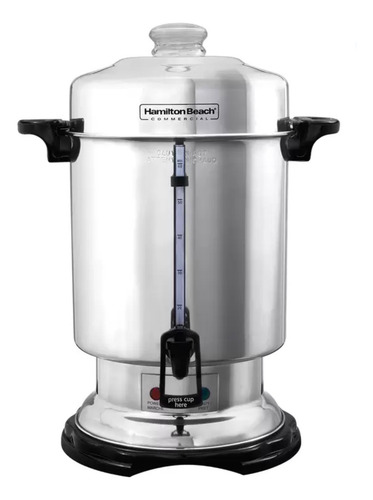 Cafetera Hamilton Beach Acero Inoxidable Capacidad 60 Tazas Plata