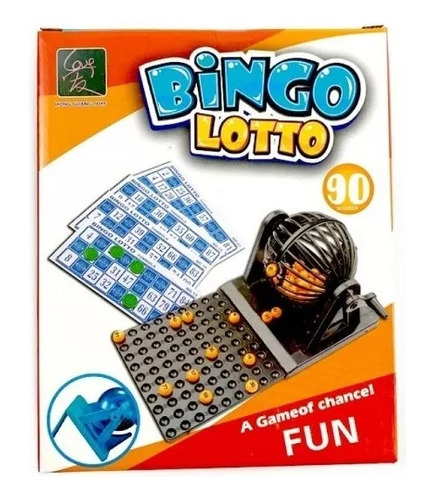 Bingo Juego De Mesa Lotto Balotera 90 Números 12 Cartones 