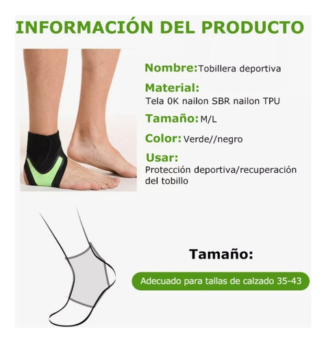 2pza Tobillera Deportiva Anti-esguince Soporte Lesion Gym