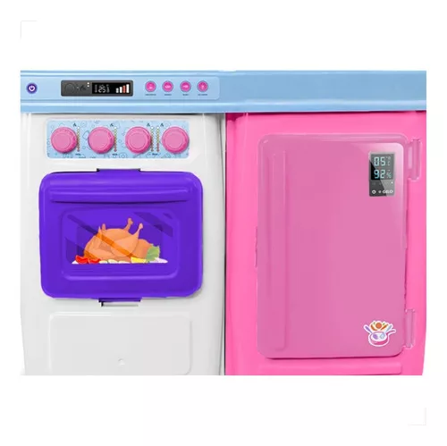 Cozinha Para Meninas com Jogo de Comidas e Acessórios - Big Star Brinquedos  - Cozinha Infantil / de Brinquedo - Magazine Luiza