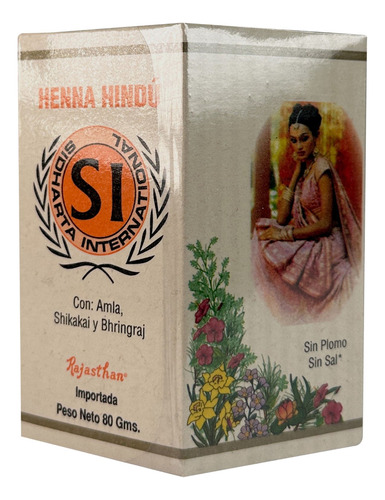 Henna Hindú Tinte Natural Chocolate 80gr