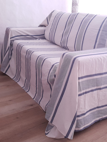 Imagen 2 de 4 de Funda Para Sillón Sofá Cama Tusor 100% Algodon 2.75x3.00mt