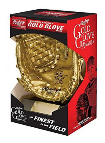 Imagen 1 de 2 de Trofeo De Guante De Béisbol Rawlings Mini Gold Glove Award