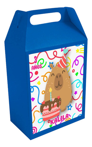 Set De 8 Cajas Dulceras Personalizadas Temática De Fiesta