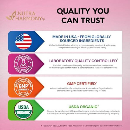 Nutraharmony Complejo B Orgánico Usda Gotas Líquidas 2 Onzas