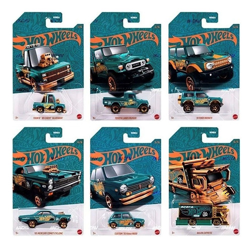  Hot Wheels 56 Aniversario Pearl And Chrome 2024  6 Pack  