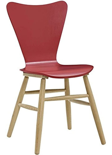 Cascade Modway Eei2672red Madera Silla De Comedor Rojo