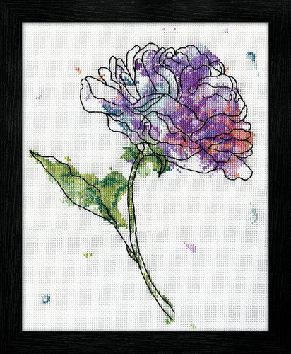 Design Works Crafts 2972 Lilac Floral, Kit De Punto De Cruz,