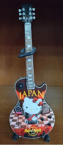 Guitarra Hello Kitty Hard Rock Café Con Soporte Y Caja Japón