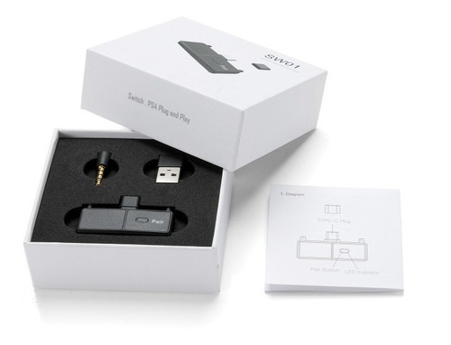Adaptador Transmisor Audio Bluetooth Conector Usb Type-c