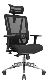 Silla De Oficina Giratoria Bonno Presidente Nefi Color Negro