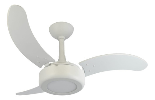 Ventilador Teto Infinity Lux Led 3000k Branco 3 Pás Mdf Bco