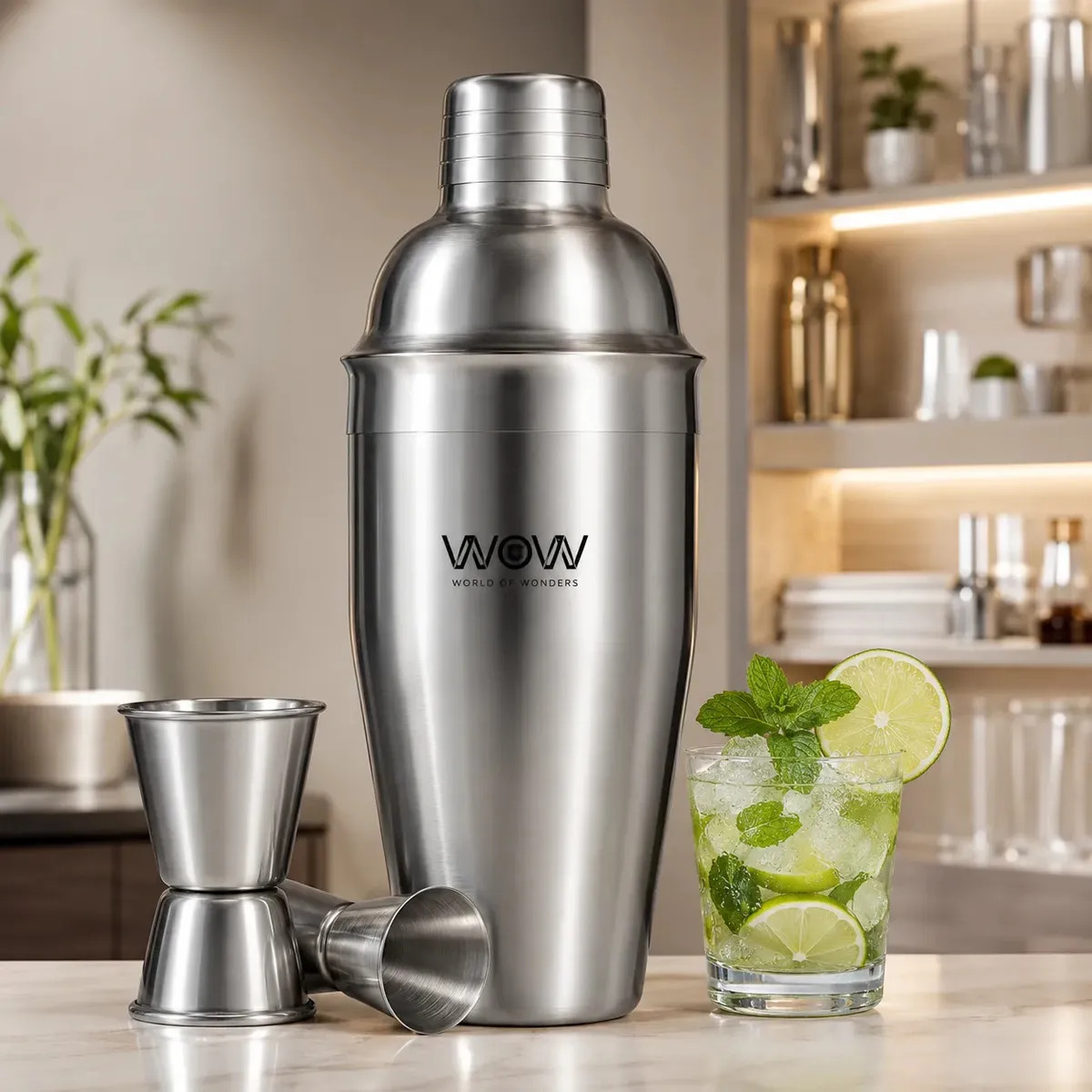 Coqueteleira Inox Caipirinha Drinks Bar 500ml Prata Wow World Of Wonders