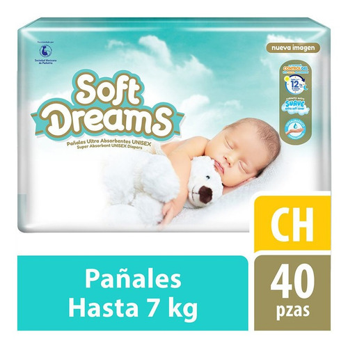 Pañales Soft Dreams Etapa 2 Ch 40pzs