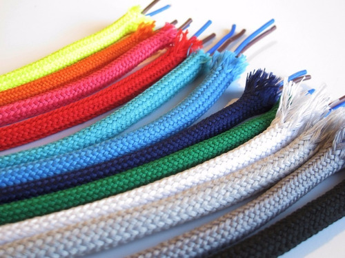 Cable Textil Tela Colores Normalizado X Metro Gran Variedad Garantia Ideal Decoracion