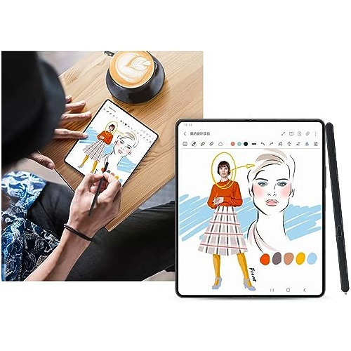 S Pen Negro Para Samsung Galaxy Z Fold 5 Con Puntas