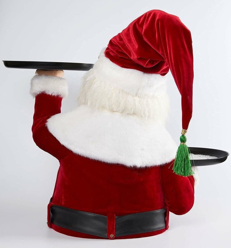 Figura De Santa Trata Muy Elaborada Con 2 Platos