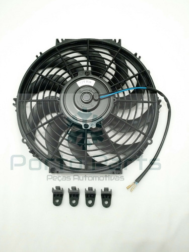 Kit 2 Eletroventilador Universal 12 Polegadas 12v