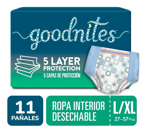 Ropa Interior Para Dormir Huggies Goodnites 4 A 11 Años