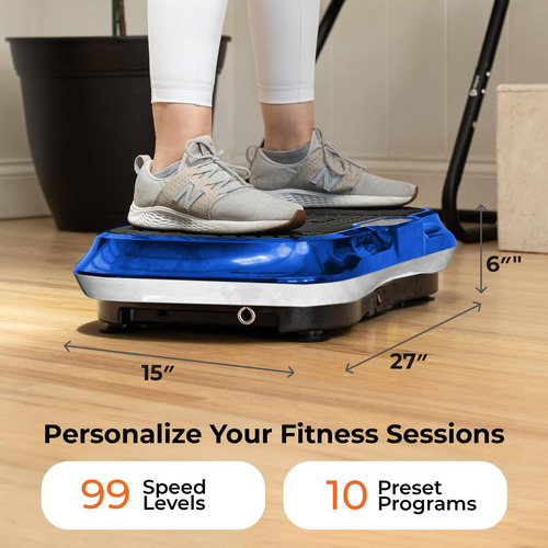 Lifepro Máquina De Ejercicio Con Placa De Vibración, Plataforma De Entrenamiento De Cuerpo Entero Con Bandas De Bucle, Equipo De Entrenamiento En Casa, Control Remoto, Correas De Equilibrio, Videos Y