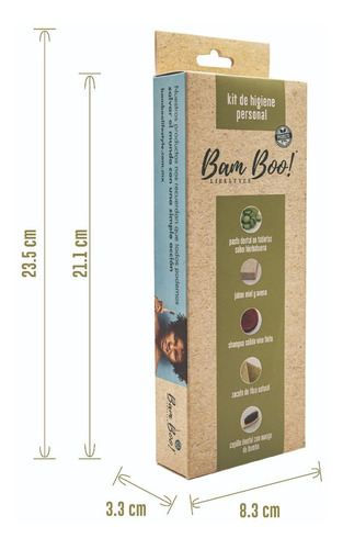 Imagen 9 de 9 de Kit De Higiene Natural Y Limpieza Personal Bam Boo!