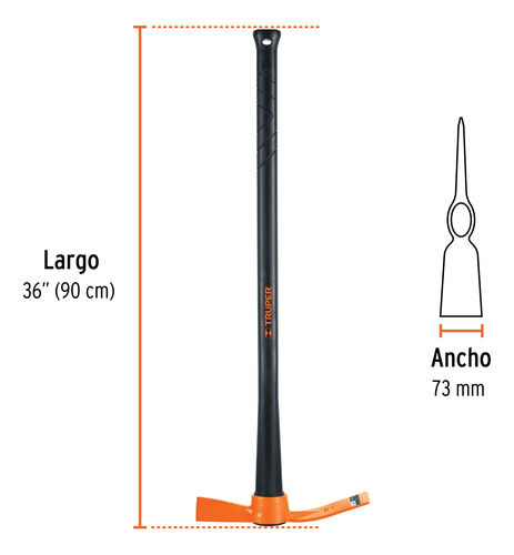 Talacho Hacha 2.5lb Desenterrar Raiz Romper Suelo 18632