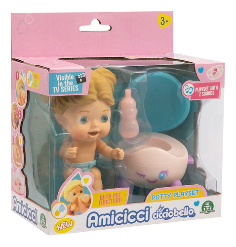 Amicicci Mini Bebote Playset Con Accesorios Y Sonido Color Nora