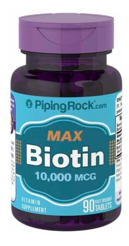 Max Biotin  10000 Mcg * 90 Comp - Pipingrock