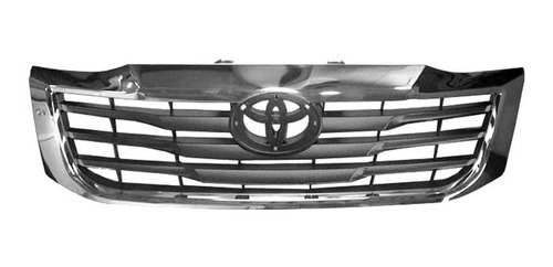 Parrilla De Frente Toyota Hilux 2012/2015 Gris Marco Cromado