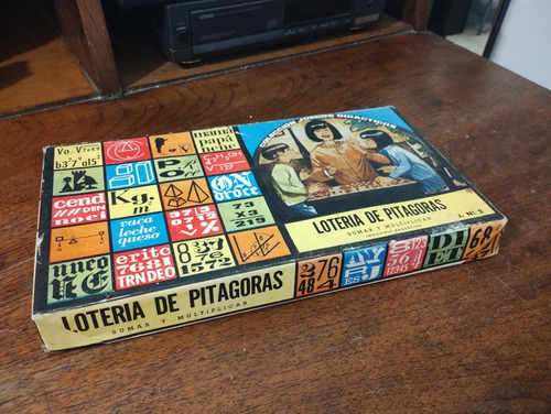 Antiguo Juego De Mesa Coleccionable Lotería De Pitágoras