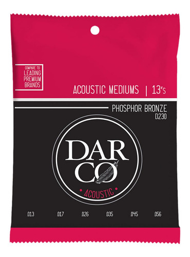 Encordado Darco D230 Bronce Fosforado 013 - 056 G Acustica