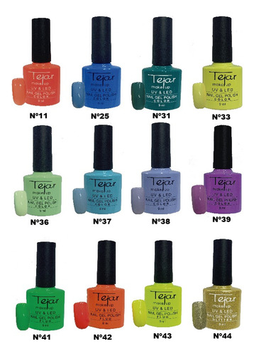 Esmaltes Semipermanente Uv/led Tejar X 24
