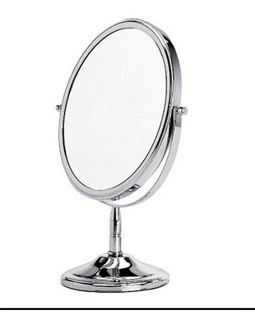 Espelho Dupla Face Para Bancada Amplia 5 Vezes 6 Polegadas