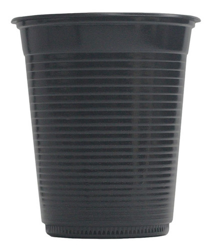 Copo Descartável Preto De Festa - 200ml - 50 Unidades